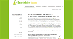 Desktop Screenshot of dampfreiniger-test.com